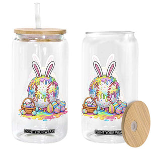 Baseball Easter Drip Ice Cream Sprinkles Egg Gift Glass Can TS14 Print Your Wear