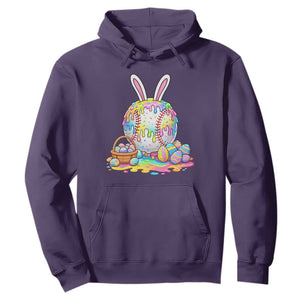 Baseball Easter Drip Ice Cream Sprinkles Egg Gift Hoodie TS14 Purple Print Your Wear