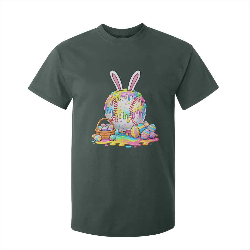 Baseball Easter Drip Ice Cream Sprinkles Egg Gift T Shirt For Kid TS14 Dark Forest Green Print Your Wear