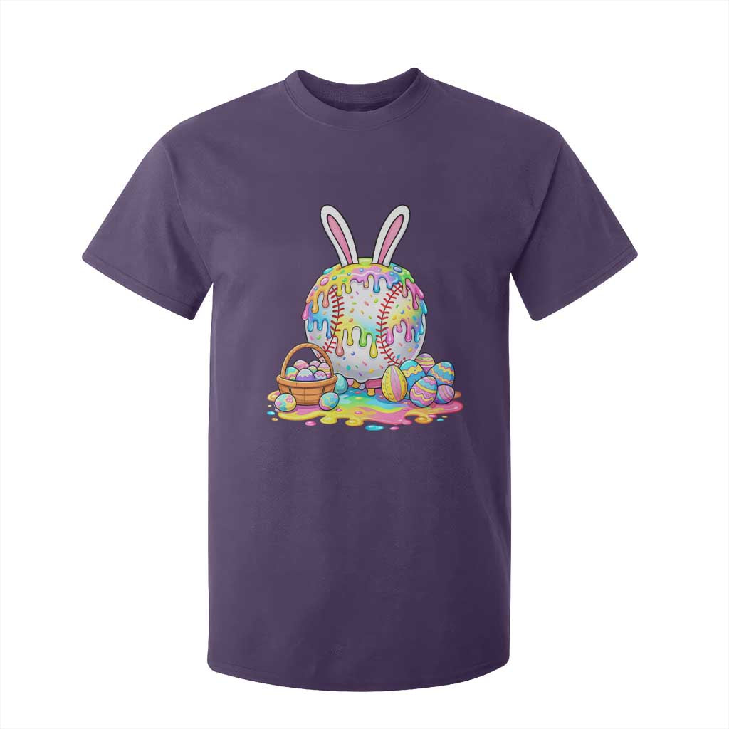 Baseball Easter Drip Ice Cream Sprinkles Egg Gift T Shirt For Kid TS14 Purple Print Your Wear
