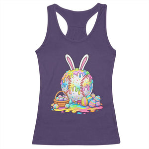 Baseball Easter Drip Ice Cream Sprinkles Egg Gift Racerback Tank Top TS14 Purple Print Your Wear