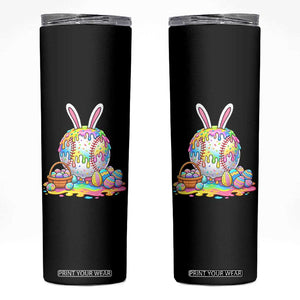 Baseball Easter Drip Ice Cream Sprinkles Egg Gift Skinny Tumbler TS14 Black Print Your Wear