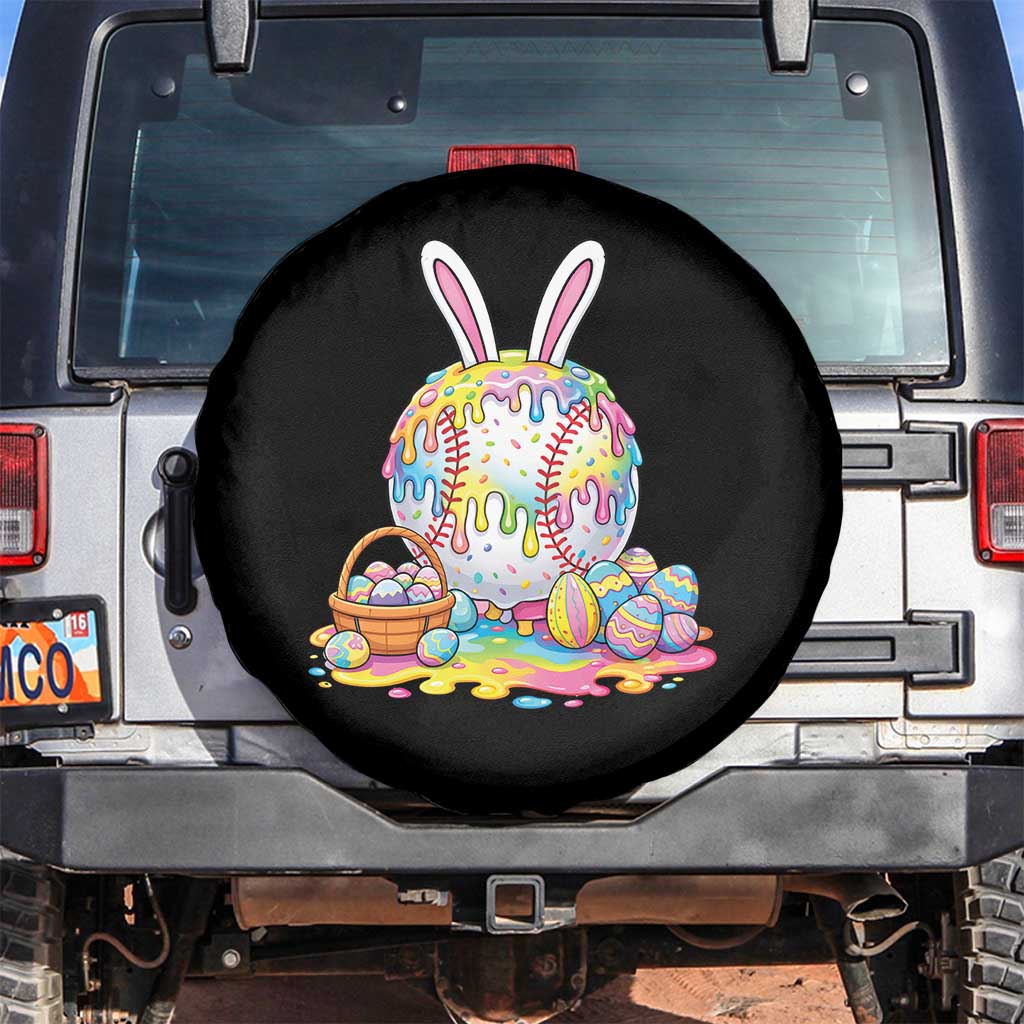 Baseball Easter Drip Ice Cream Sprinkles Egg Gift Spare Tire Cover TS14 No hole Black Print Your Wear