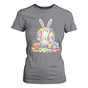 Baseball Easter Drip Ice Cream Sprinkles Egg Gift T Shirt For Women TS14 Charcoal Print Your Wear