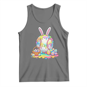 Baseball Easter Drip Ice Cream Sprinkles Egg Gift Tank Top TS14 Black Heather Print Your Wear