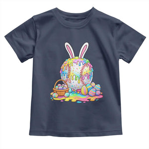 Baseball Easter Drip Ice Cream Sprinkles Egg Gift Toddler T Shirt TS14 Navy Print Your Wear