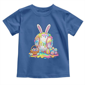 Baseball Easter Drip Ice Cream Sprinkles Egg Gift Toddler T Shirt TS14 Royal Blue Print Your Wear
