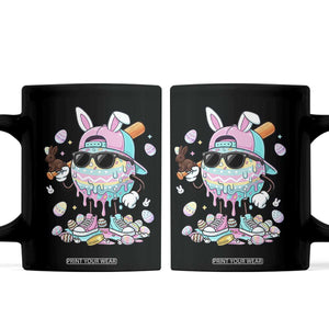Funny Baseball Easter Coffee Mug Drip Ice Cream Bunny Easter TS14 Black Print Your Wear