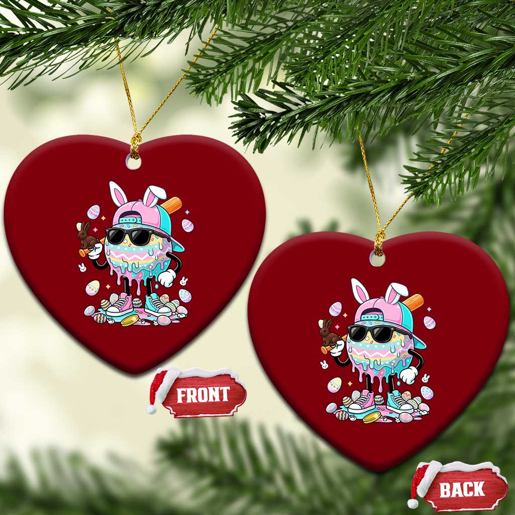 Funny Baseball Easter Ceramic Ornament Drip Ice Cream Bunny Easter TS14 Print Your Wear