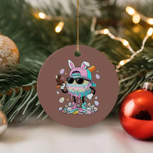 Funny Baseball Easter Ceramic Ornament Drip Ice Cream Bunny Easter TS14 1pc Mocha Print Your Wear