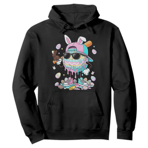 Funny Baseball Easter Hoodie Drip Ice Cream Bunny Easter TS14 Black Print Your Wear