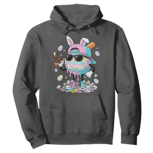 Funny Baseball Easter Hoodie Drip Ice Cream Bunny Easter TS14 Dark Heather Print Your Wear