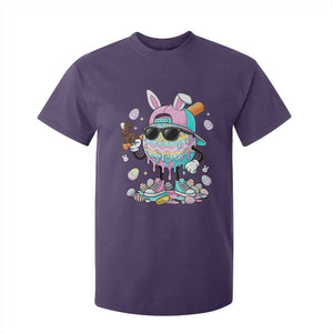Funny Baseball Easter T Shirt For Kid Drip Ice Cream Bunny Easter TS14 Purple Print Your Wear