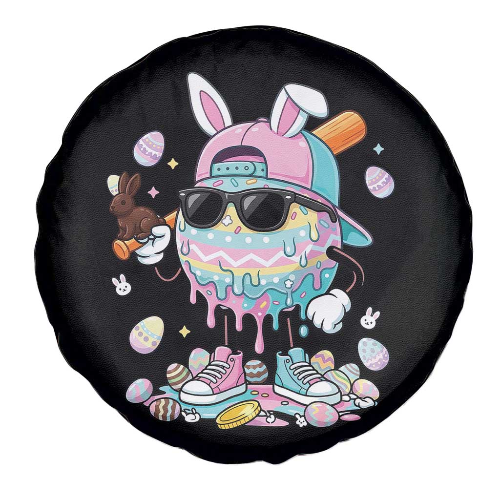 Funny Baseball Easter Spare Tire Cover Drip Ice Cream Bunny Easter TS14 Print Your Wear