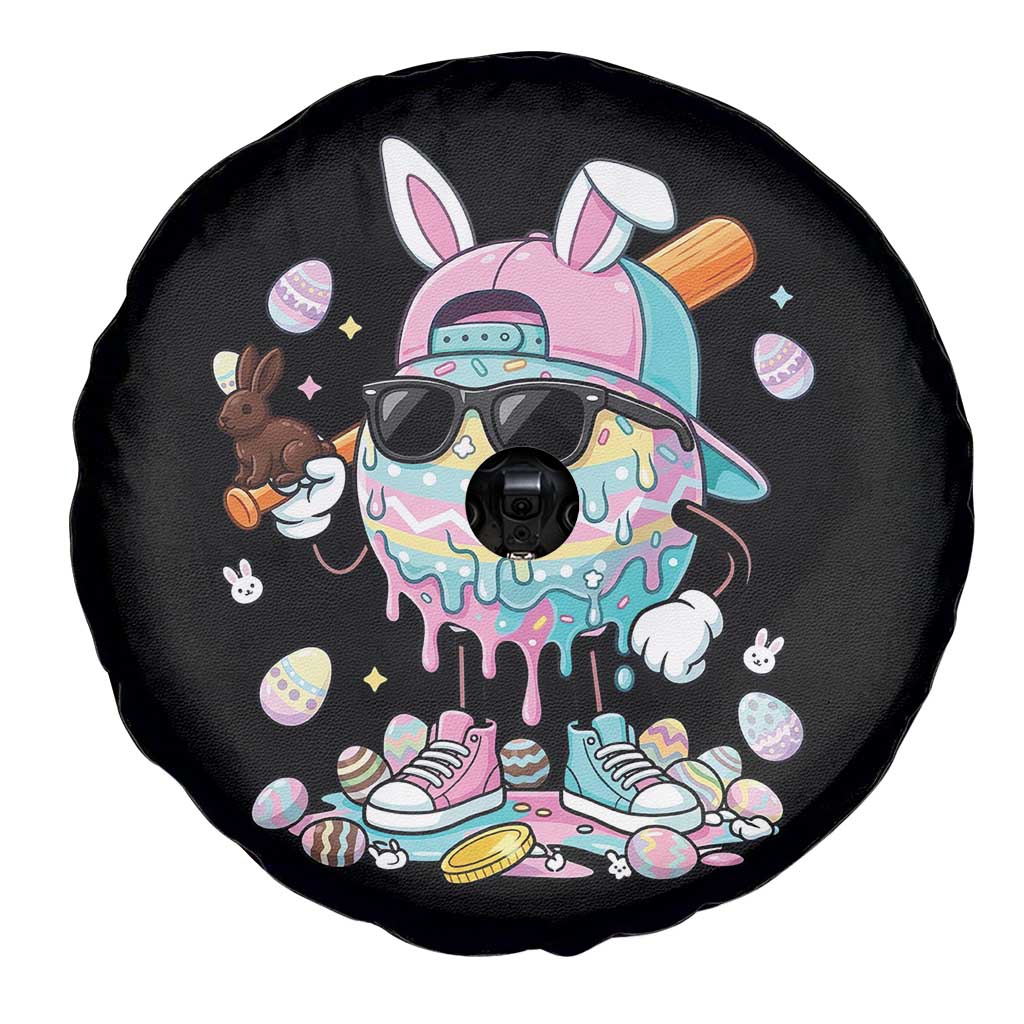 Funny Baseball Easter Spare Tire Cover Drip Ice Cream Bunny Easter TS14 Print Your Wear