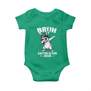 Christian Easter Bunny Baby Onesie Bruh Easter Is For Jesus TS14 Irish Green Print Your Wear