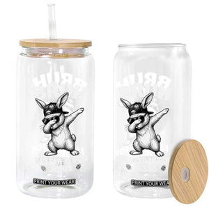 Christian Easter Bunny Glass Can Bruh Easter Is For Jesus TS14 Print Your Wear