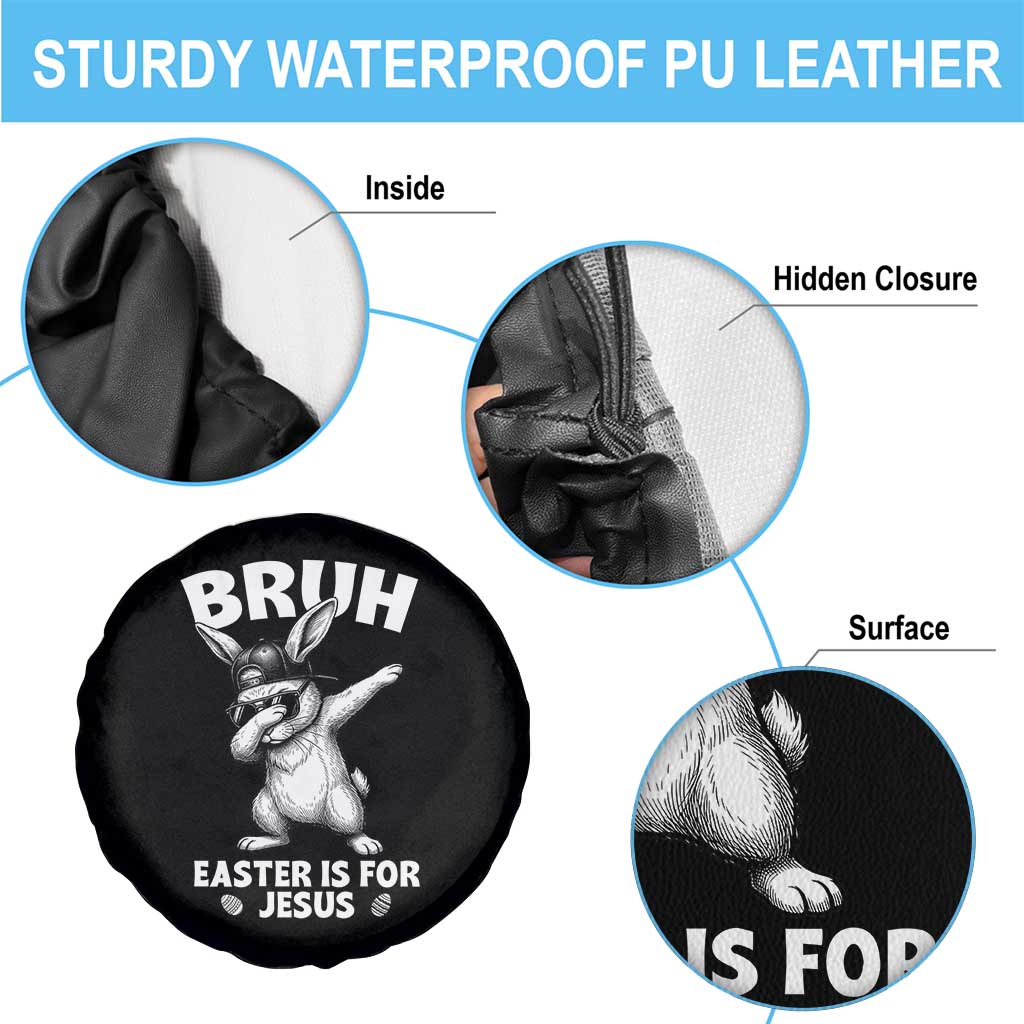 Christian Easter Bunny Spare Tire Cover Bruh Easter Is For Jesus TS14 Print Your Wear