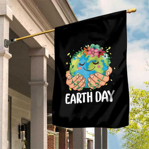 Cute Earth with Floral Earth Day Garden Flag TS14 Print Your Wear