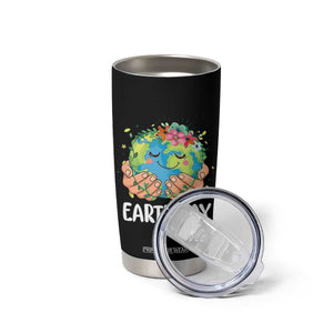 Cute Earth with Floral Earth Day Tumbler Cup TS14 Print Your Wear
