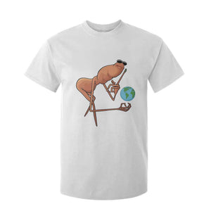 Happy Earth Day T Shirt For Kid Funny Marcus The Worm Eco Friendly TS14 White Print Your Wear
