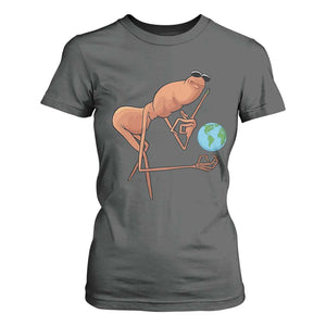 Happy Earth Day T Shirt For Women Funny Marcus The Worm Eco Friendly TS14 Dark Heather Print Your Wear
