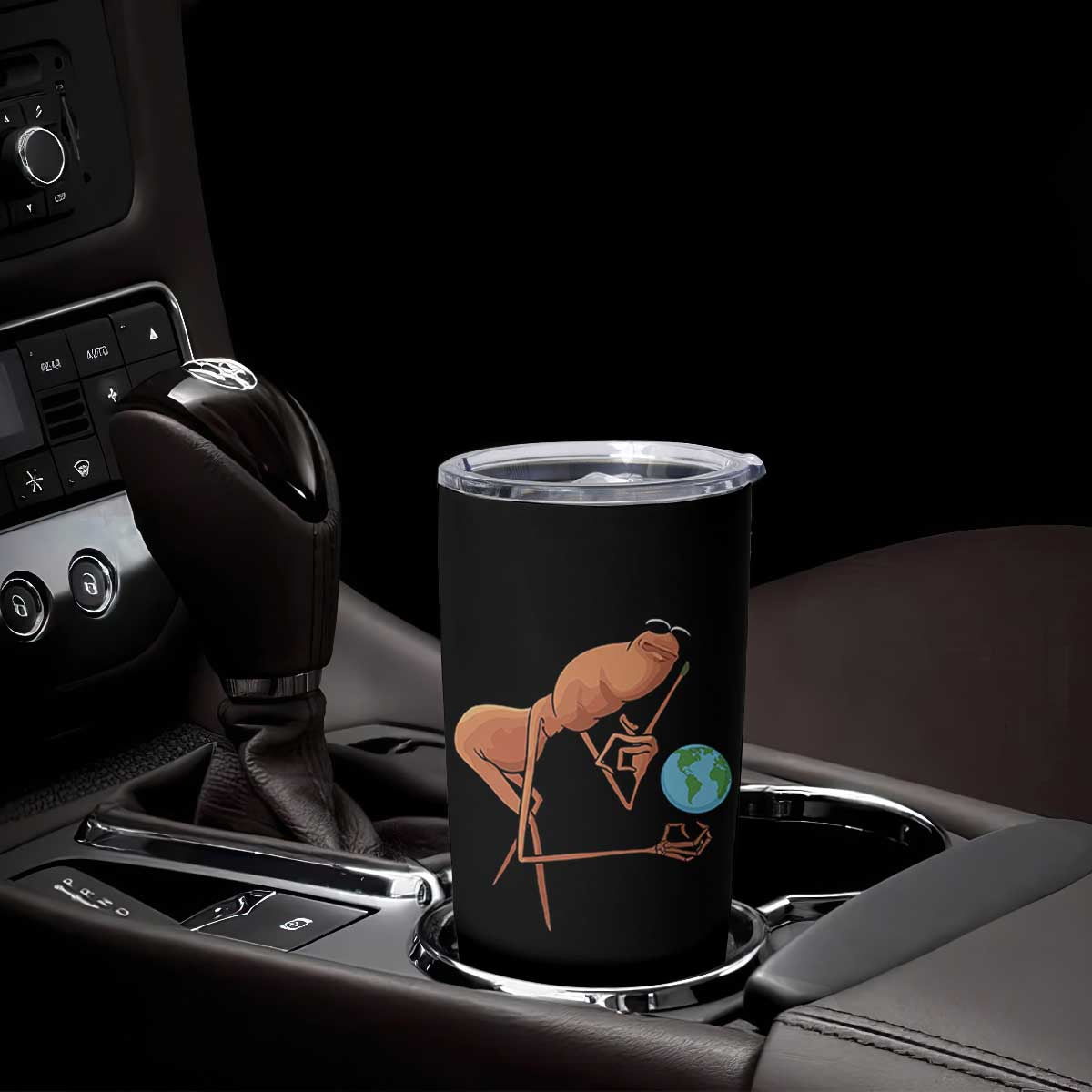 Happy Earth Day Tumbler Cup Funny Marcus The Worm Eco Friendly TS14 Print Your Wear