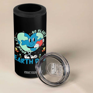 Go Planet It's Your Earth Day 4 in 1 Can Cooler Tumbler Cute Nature Lover Heart Earth TS14 Print Your Wear