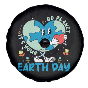 Go Planet It's Your Earth Day Spare Tire Cover Cute Nature Lover Heart Earth TS14 Print Your Wear