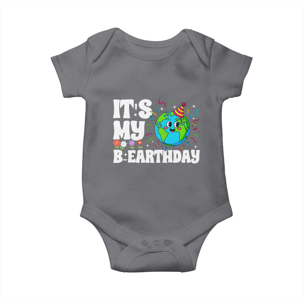 Earth Day Birthday Baby Onesie April 22 Nature Lover Eco Birthday Party Gift TS14 Charcoal Print Your Wear