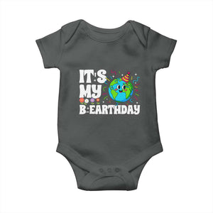 Earth Day Birthday Baby Onesie April 22 Nature Lover Eco Birthday Party Gift TS14 Dark Heather Print Your Wear