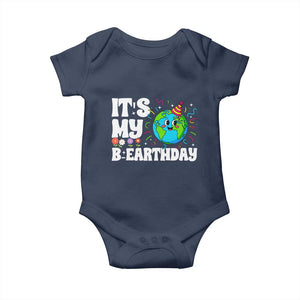 Earth Day Birthday Baby Onesie April 22 Nature Lover Eco Birthday Party Gift TS14 Navy Print Your Wear