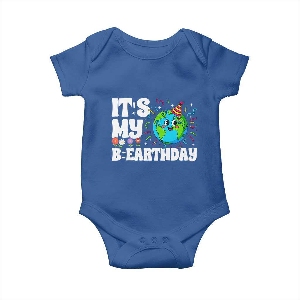Earth Day Birthday Baby Onesie April 22 Nature Lover Eco Birthday Party Gift TS14 Royal Blue Print Your Wear