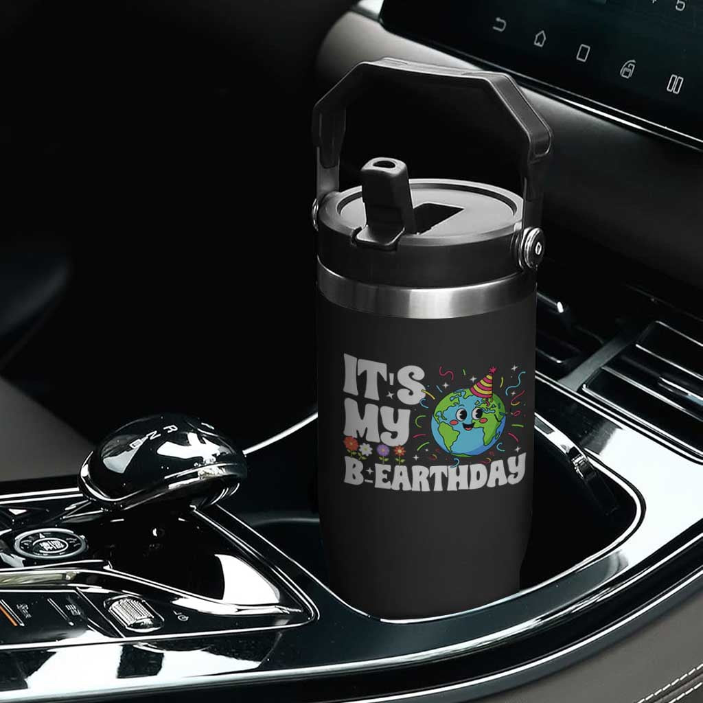 Earth Day Birthday Flip Straw Tumbler April 22 Nature Lover Eco Birthday Party Gift TS14 Print Your Wear