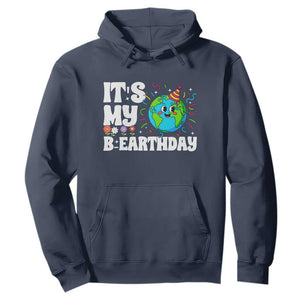 Earth Day Birthday Hoodie April 22 Nature Lover Eco Birthday Party Gift TS14 Navy Print Your Wear