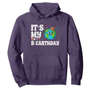 Earth Day Birthday Hoodie April 22 Nature Lover Eco Birthday Party Gift TS14 Purple Print Your Wear