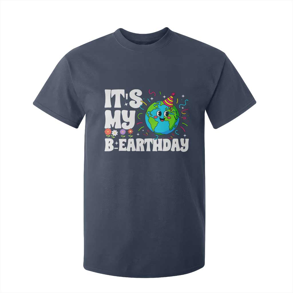 Earth Day Birthday T Shirt For Kid April 22 Nature Lover Eco Birthday Party Gift TS14 Navy Print Your Wear
