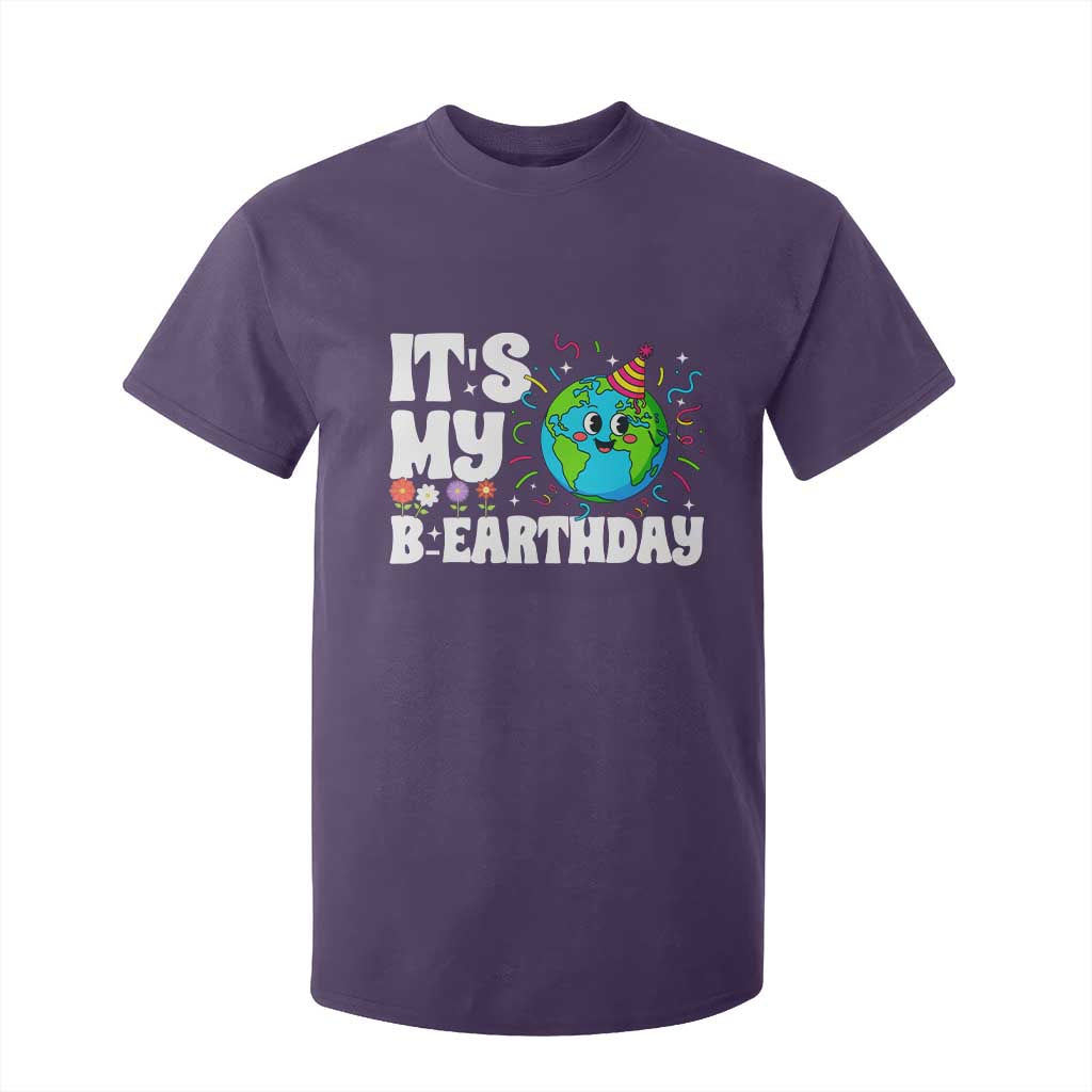 Earth Day Birthday T Shirt For Kid April 22 Nature Lover Eco Birthday Party Gift TS14 Purple Print Your Wear