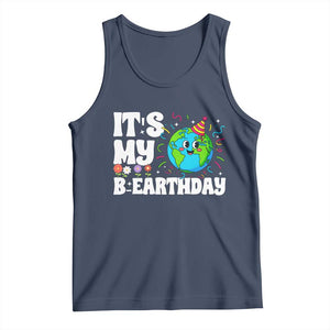 Earth Day Birthday Tank Top April 22 Nature Lover Eco Birthday Party Gift TS14 Navy Print Your Wear