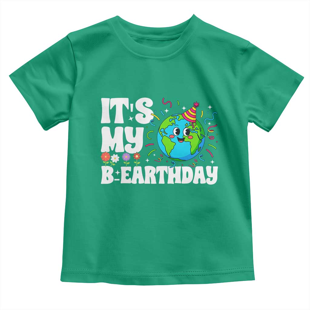 Earth Day Birthday Toddler T Shirt April 22 Nature Lover Eco Birthday Party Gift TS14 Irish Green Print Your Wear