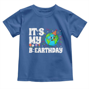 Earth Day Birthday Toddler T Shirt April 22 Nature Lover Eco Birthday Party Gift TS14 Royal Blue Print Your Wear