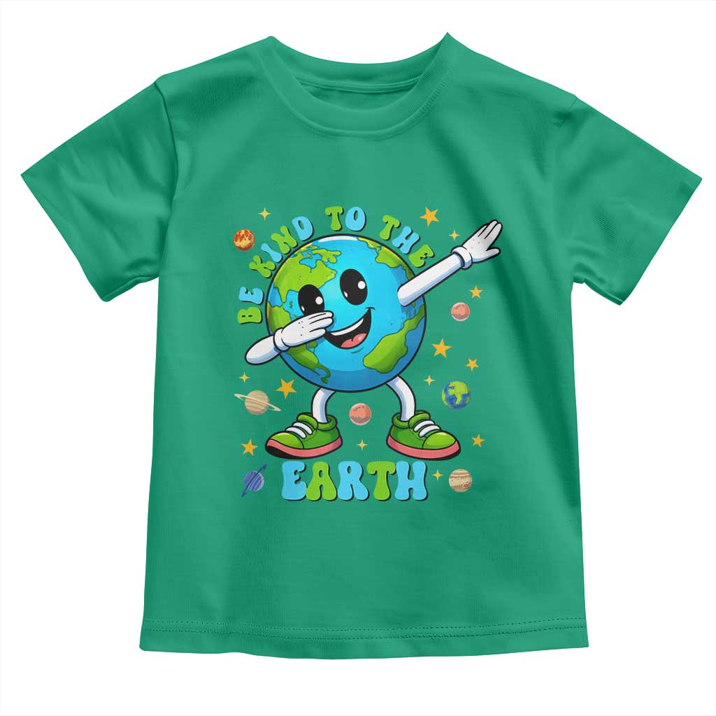 Be Kind To The Earth Toddler T Shirt Cute Environmental Awareness Earth Day TS14 Irish Green Print Your Wear