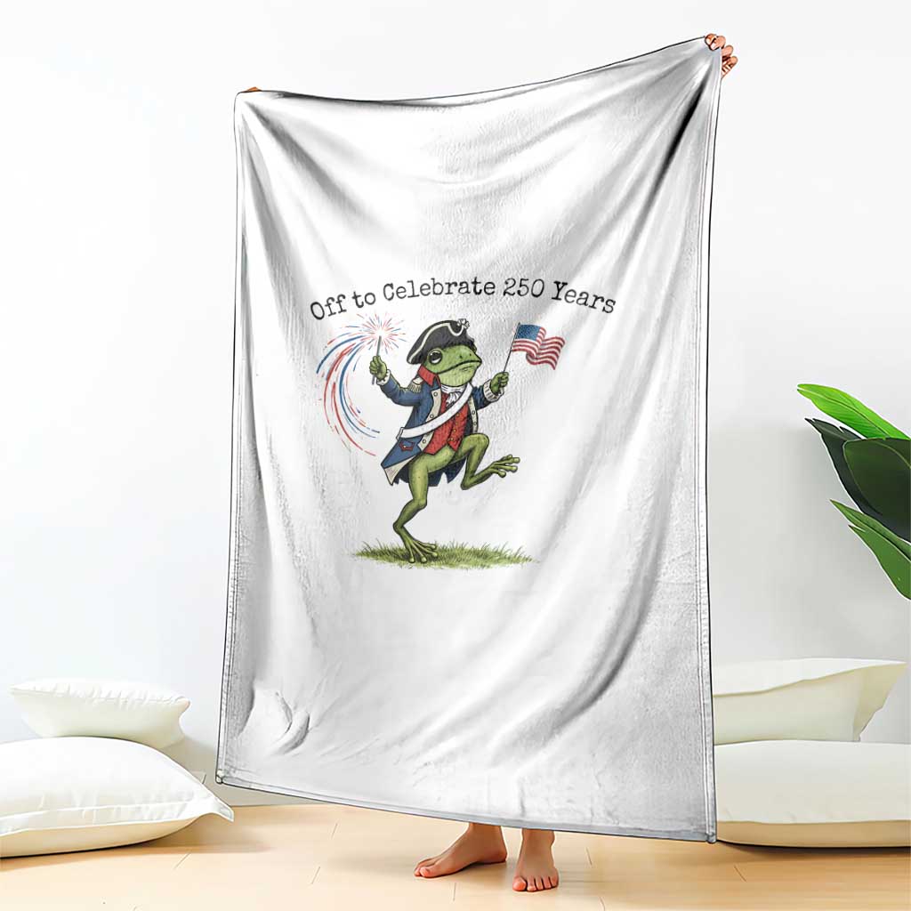 250th Anniversary USA Throw Blanket Funny Patriotic Frog USA Independence Day TS14 Print Your Wear