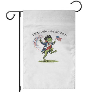 250th Anniversary USA Garden Flag Funny Patriotic Frog USA Independence Day TS14 White Print Your Wear