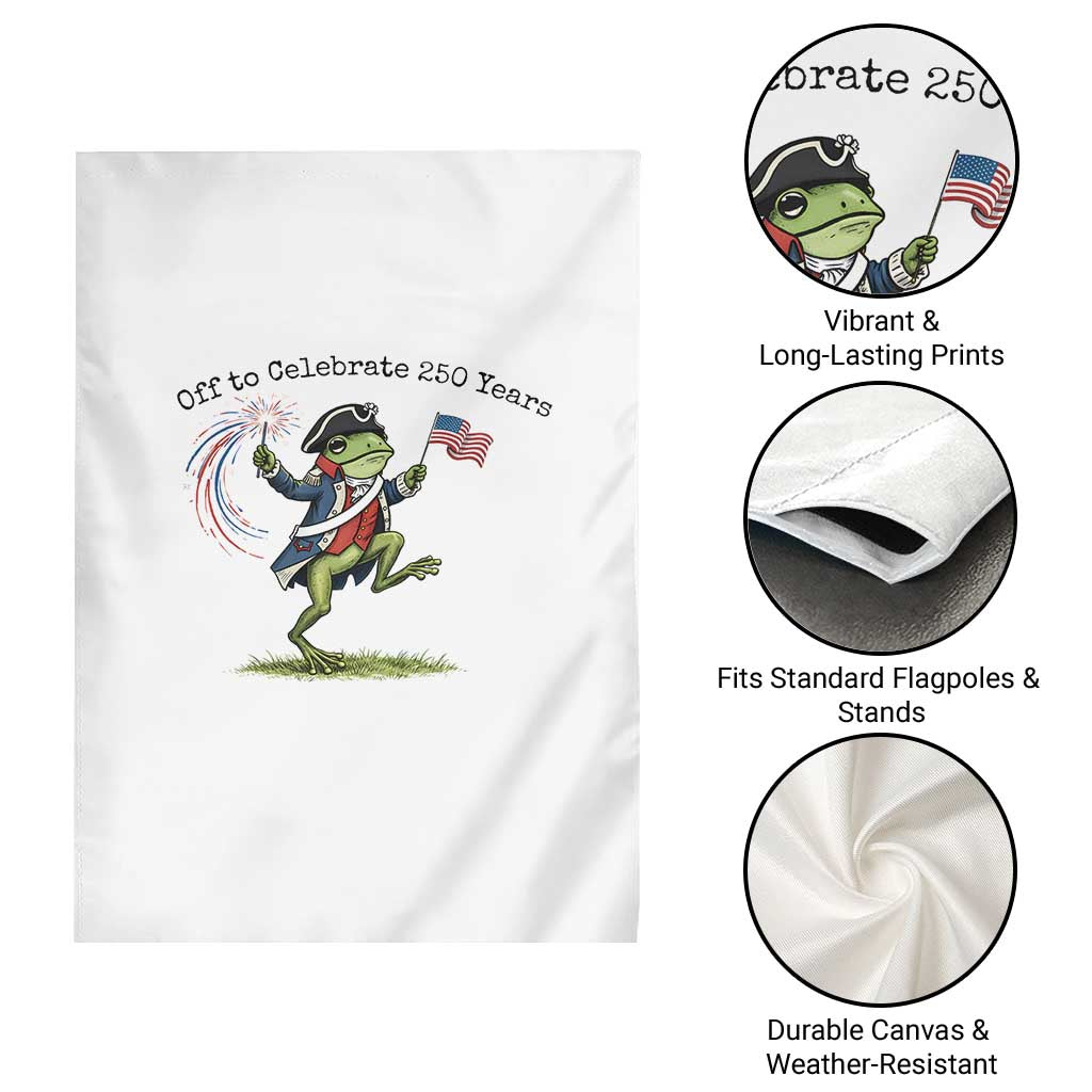 250th Anniversary USA Garden Flag Funny Patriotic Frog USA Independence Day TS14 Print Your Wear