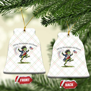 250th Anniversary USA Ceramic Ornament Funny Patriotic Frog USA Independence Day TS14 Print Your Wear