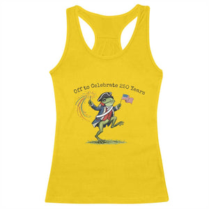 250th Anniversary USA Racerback Tank Top Funny Patriotic Frog USA Independence Day TS14 Daisy Print Your Wear