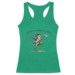 250th Anniversary USA Racerback Tank Top Funny Patriotic Frog USA Independence Day TS14 Irish Green Print Your Wear