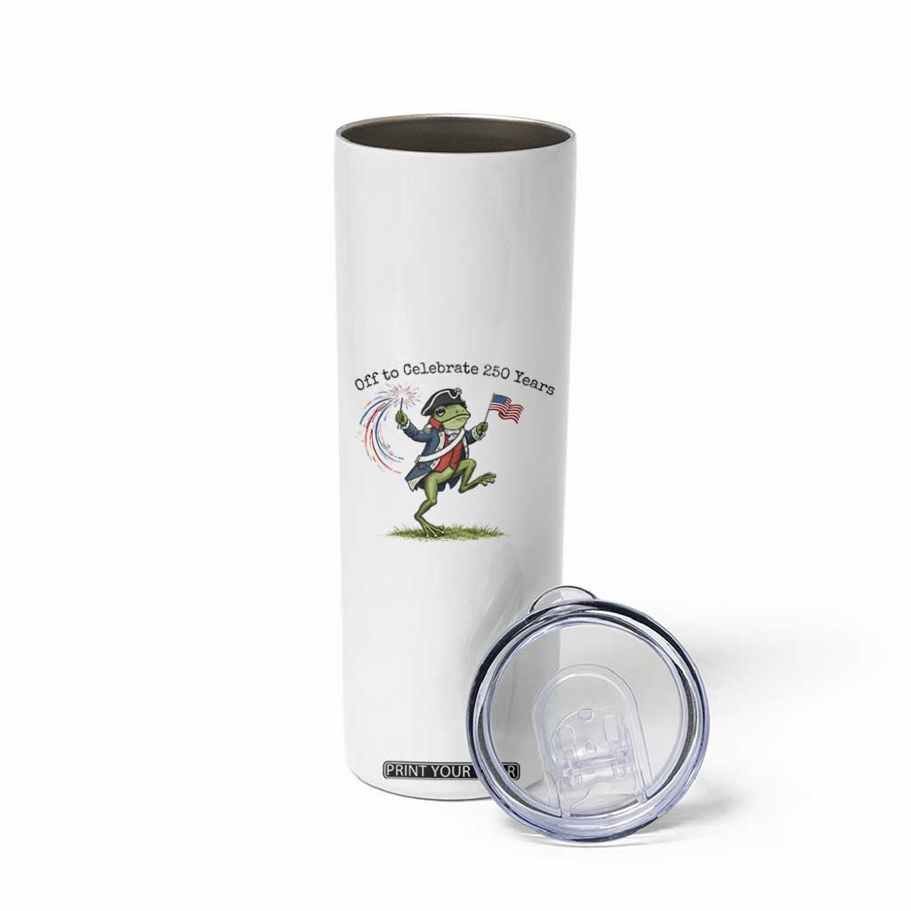 250th Anniversary USA Skinny Tumbler Funny Patriotic Frog USA Independence Day TS14 Print Your Wear