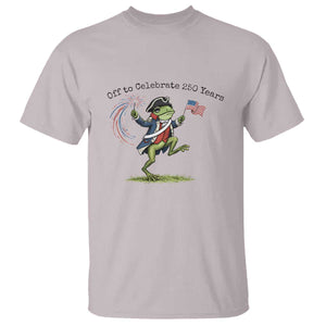 250th Anniversary USA T Shirt Funny Patriotic Frog USA Independence Day TS14 Ice Gray Print Your Wear
